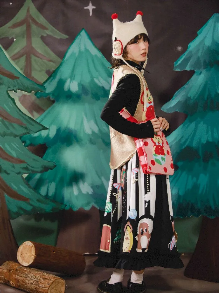 Stereoscopic Embroidered Organs Half Skirt【s0000005682】