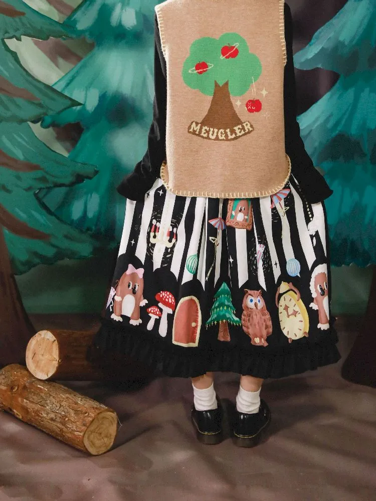 Stereoscopic Embroidered Organs Half Skirt【s0000005682】