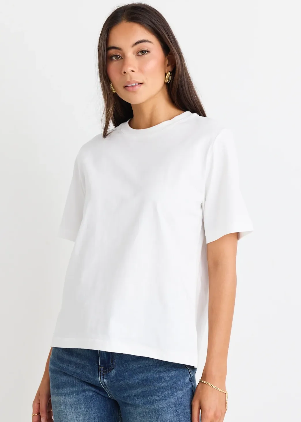 STORIES BE TOLD Street Crew Neck Short Sleeve Boxy Tee - Ivory