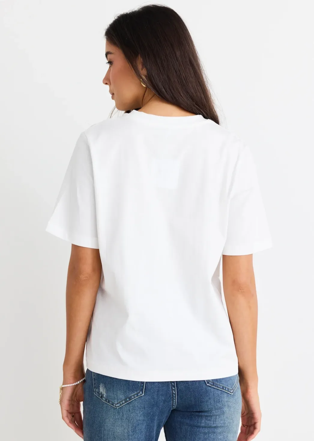 STORIES BE TOLD Street Crew Neck Short Sleeve Boxy Tee - Ivory
