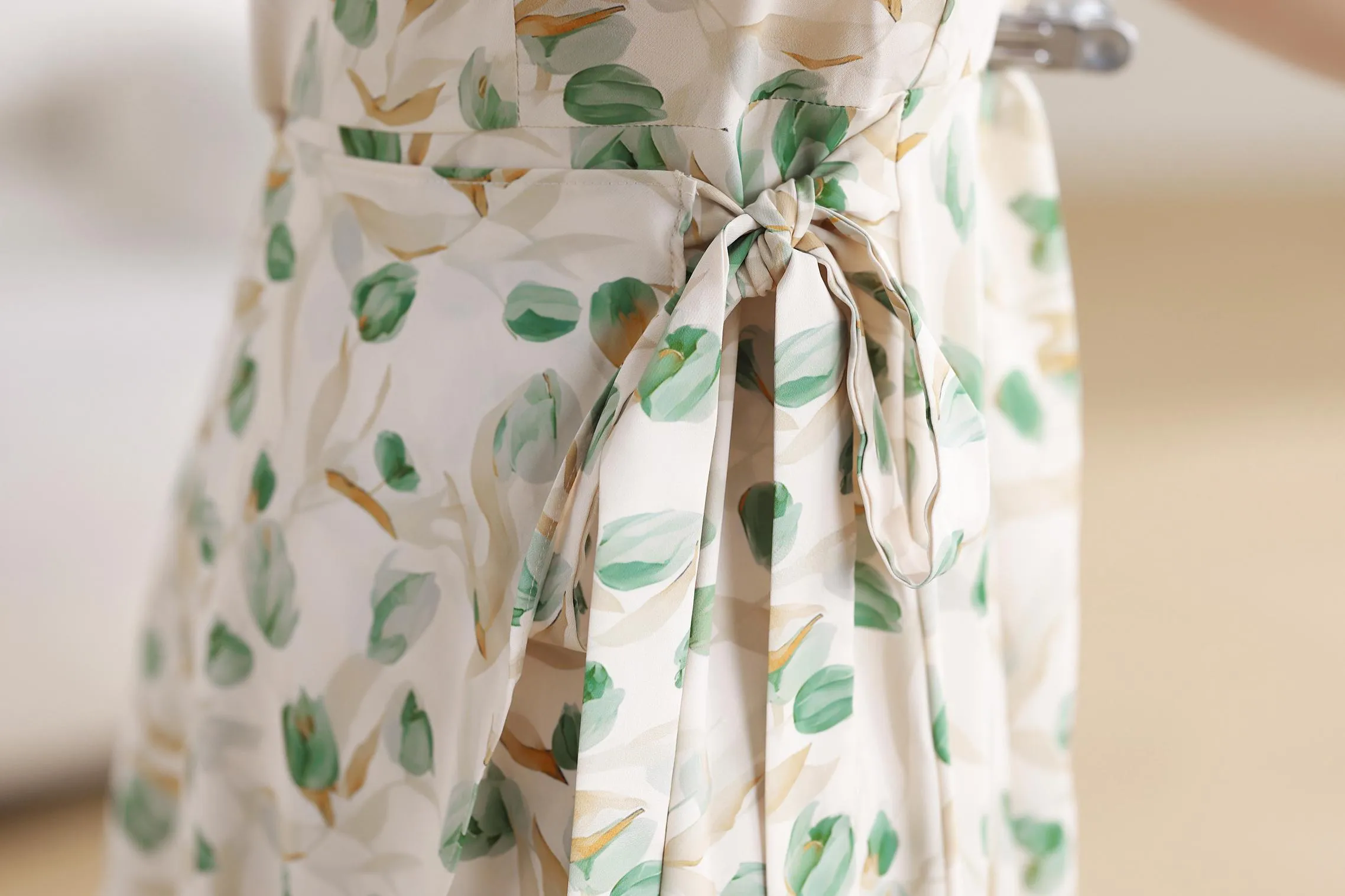 Stylish Faux Two-Piece Floral T-Shirt Dress for Women
