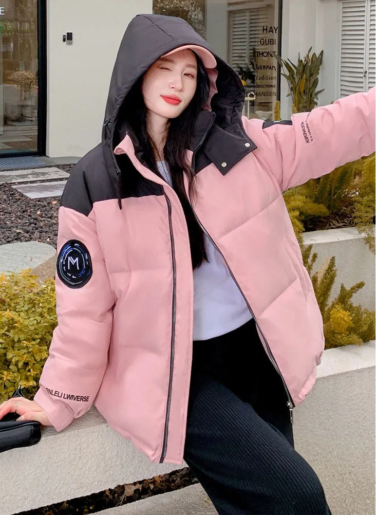 Stylish Water-Resistant Puffer Jacket for Women with Easy-to-Clean Fabric