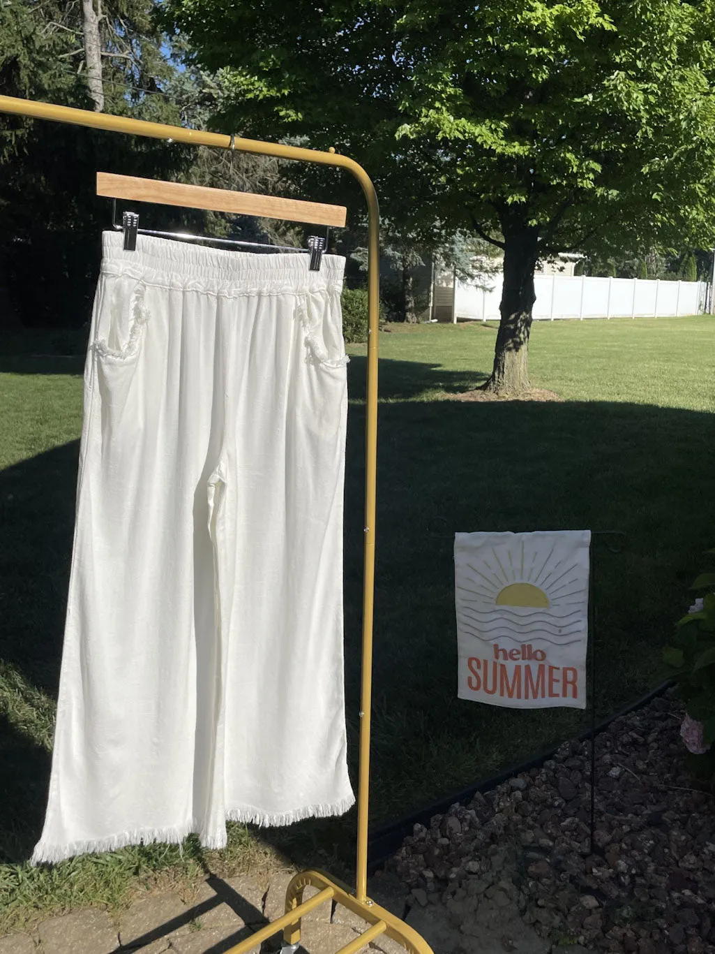 Summer Linen Pant - Off White