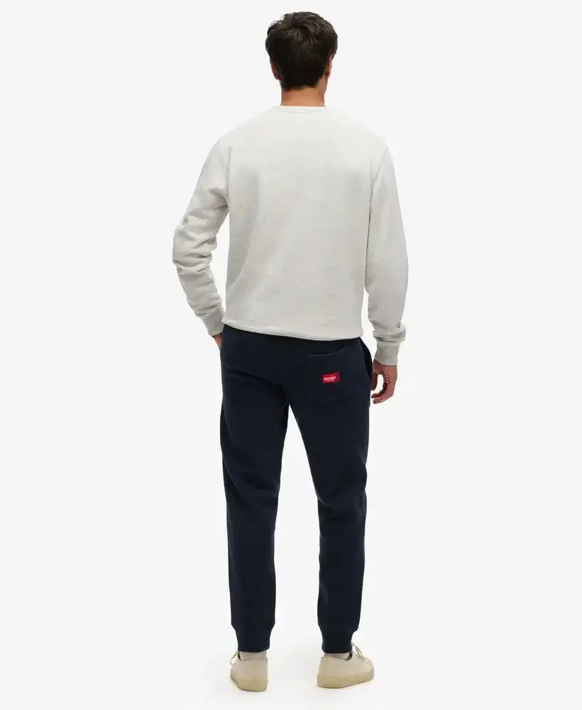 Superdry Vintage Logo Embroidered Joggers Rich Navy