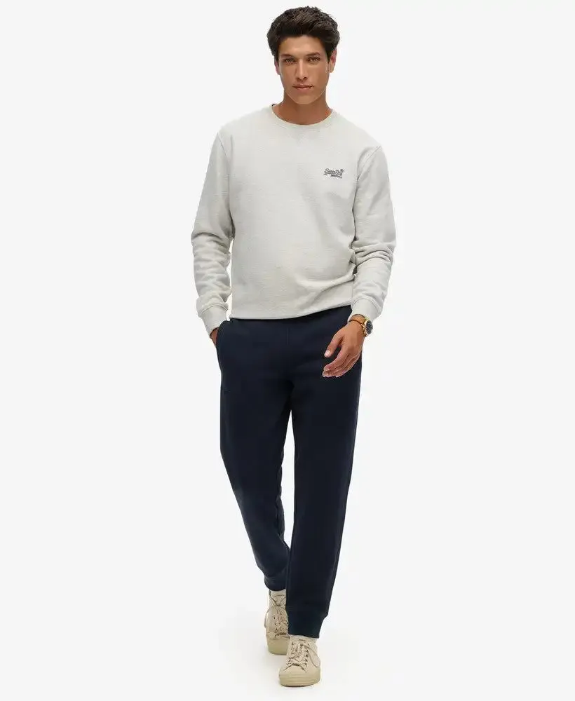Superdry Vintage Logo Embroidered Joggers Rich Navy
