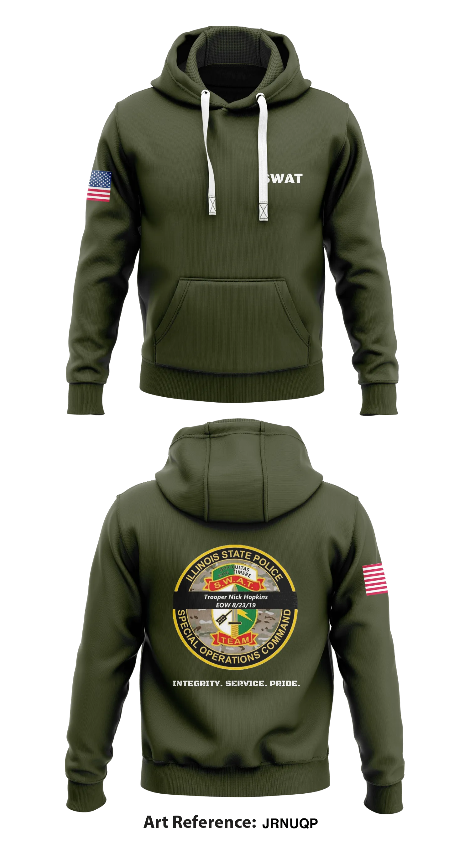 SWAT2  Core Men's Hooded Performance Sweatshirt - jRNUqP