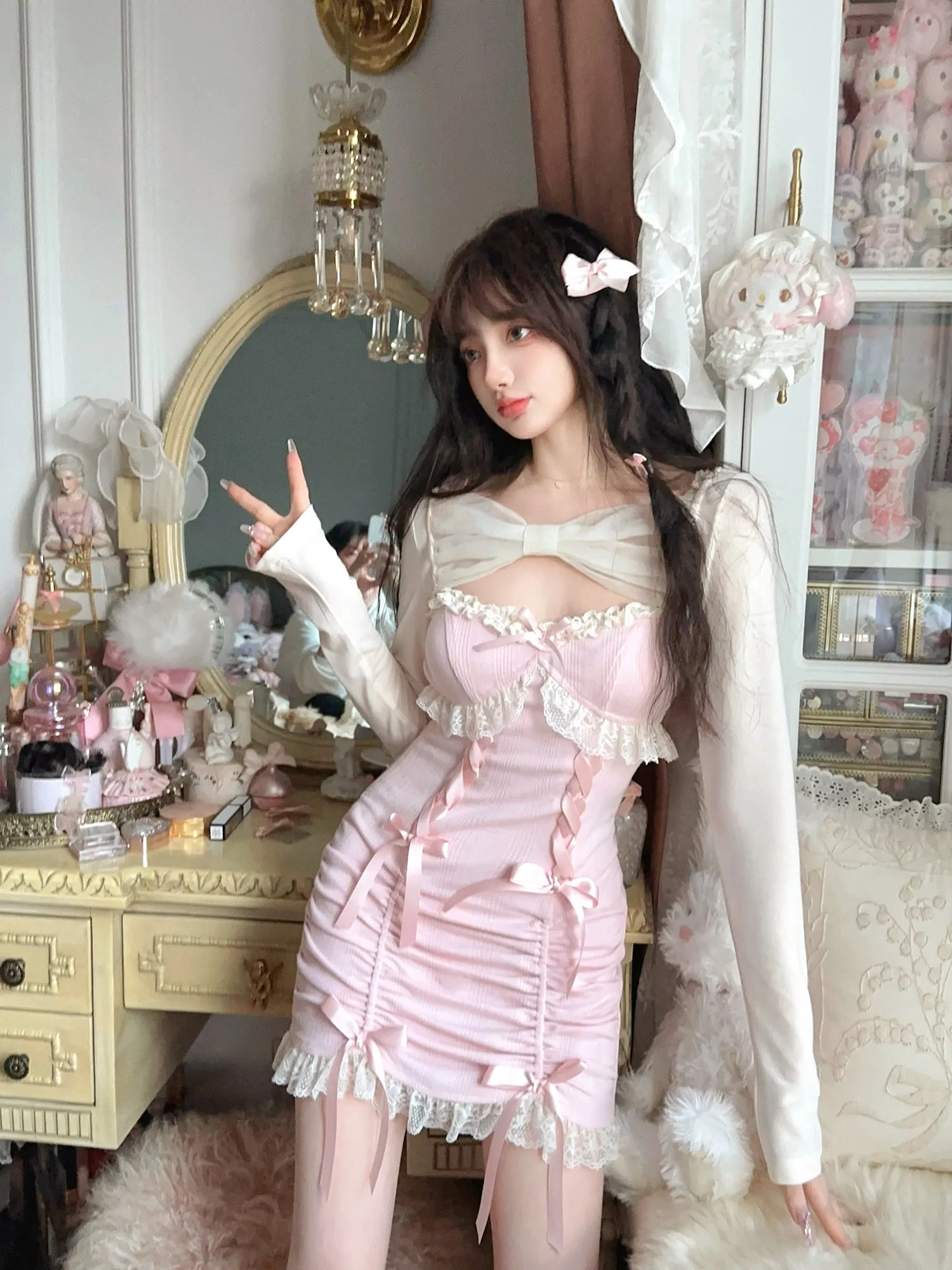 Sweet Lace Suspender Skirt UB99150