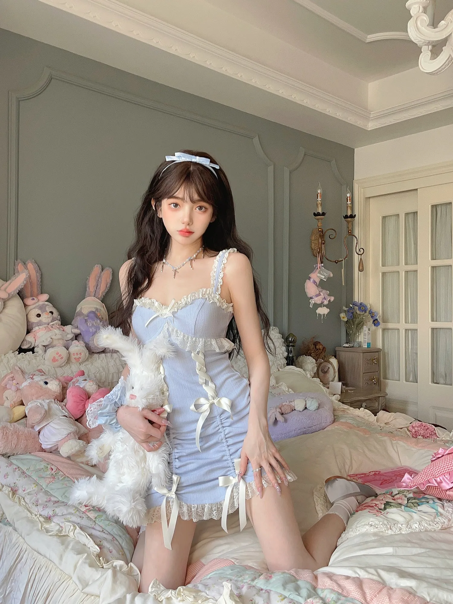 Sweet Lace Suspender Skirt UB99150