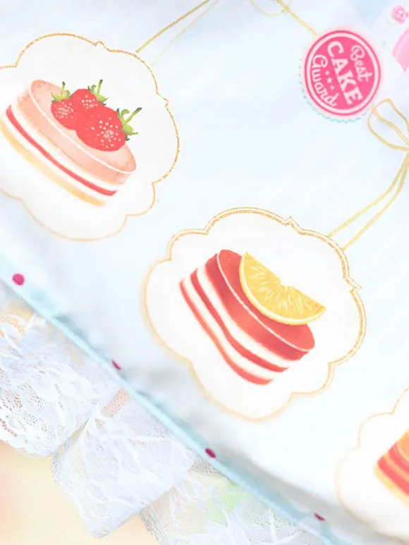 Sweet Lolita Overskirt Candy Colors Polyester Light Sky Blue Daily Casual Tea Party Lace Lolita Skirts