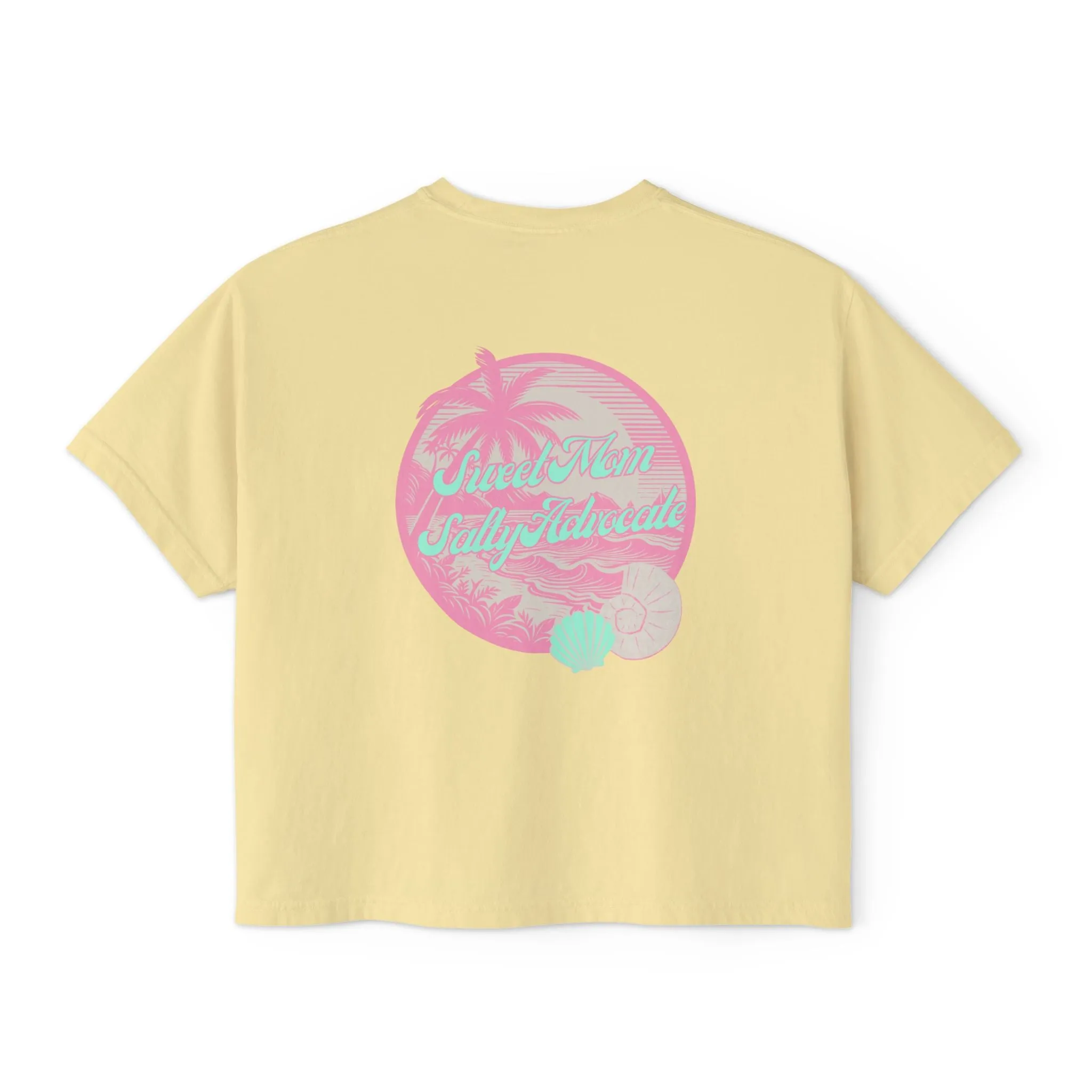 Sweet Mom Salty Advocate Beach Boxy Tee