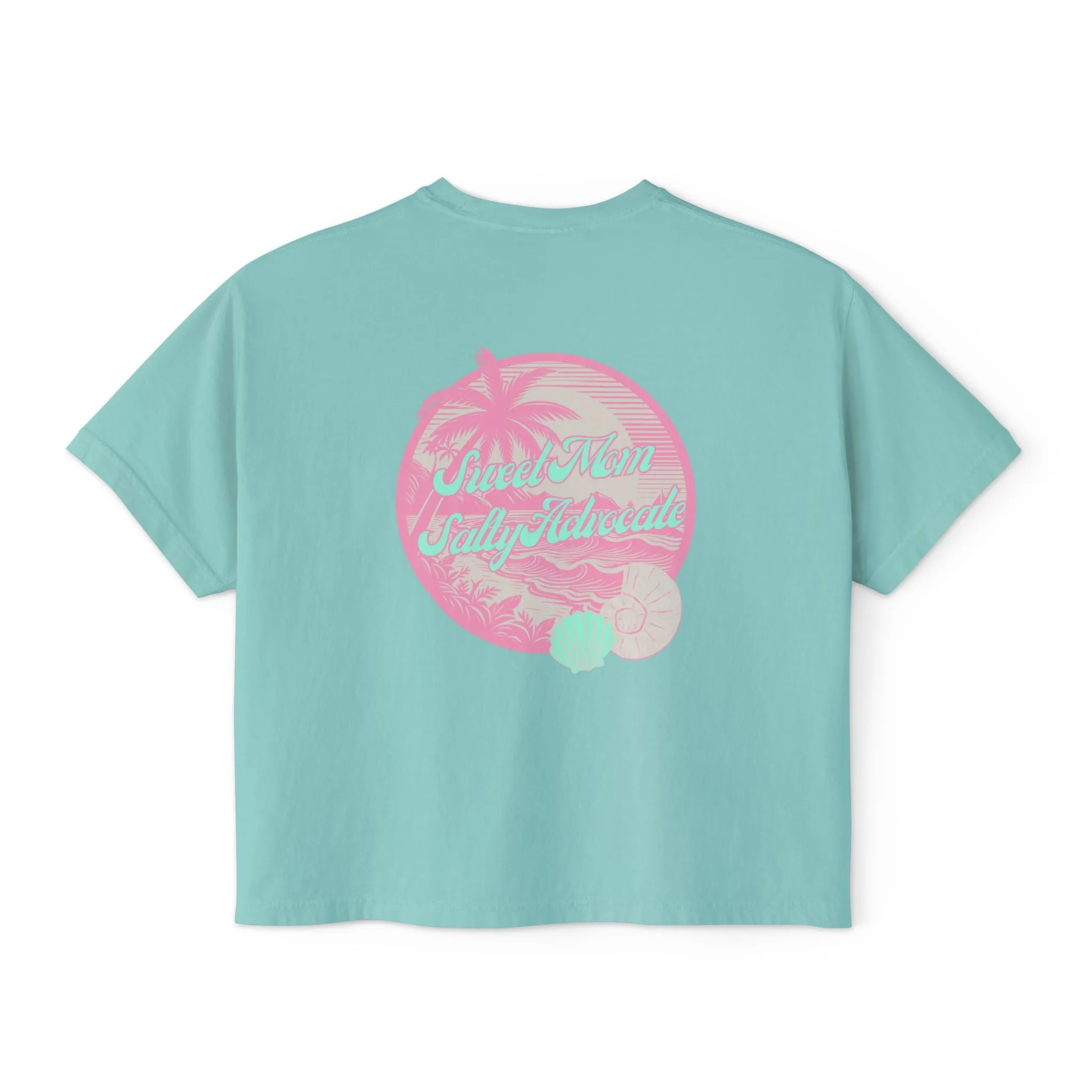Sweet Mom Salty Advocate Beach Boxy Tee