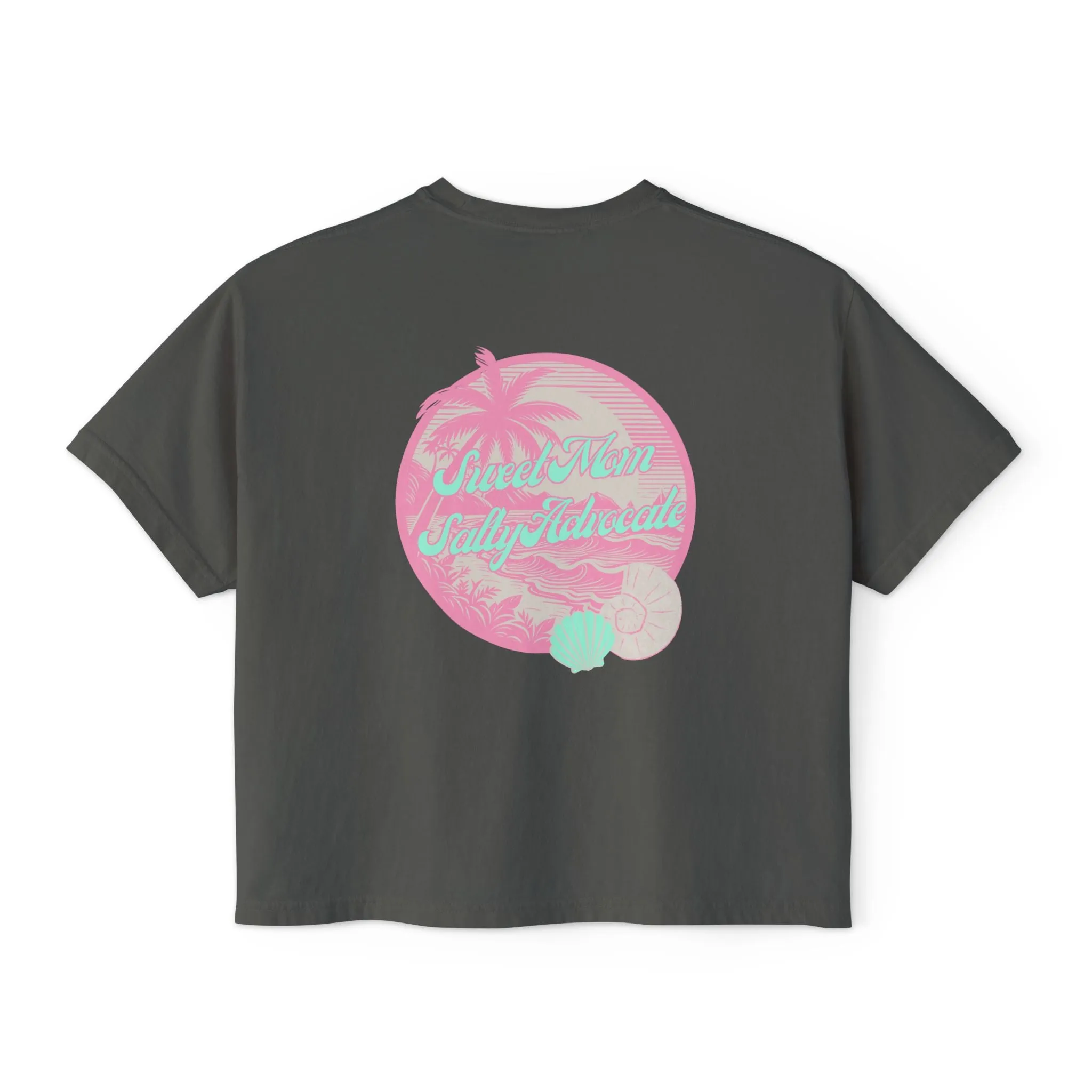Sweet Mom Salty Advocate Beach Boxy Tee