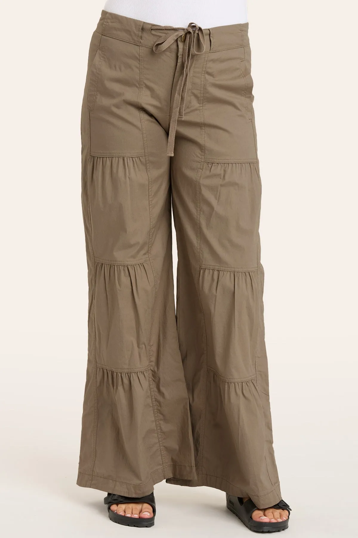 Terraced Wide Leg Pant