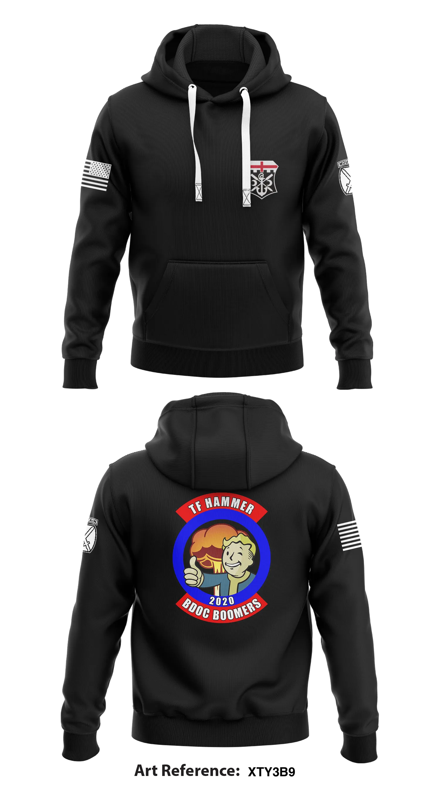 TF HAMMER Store 1  Core Men's Hooded Performance Sweatshirt - XTY3b9