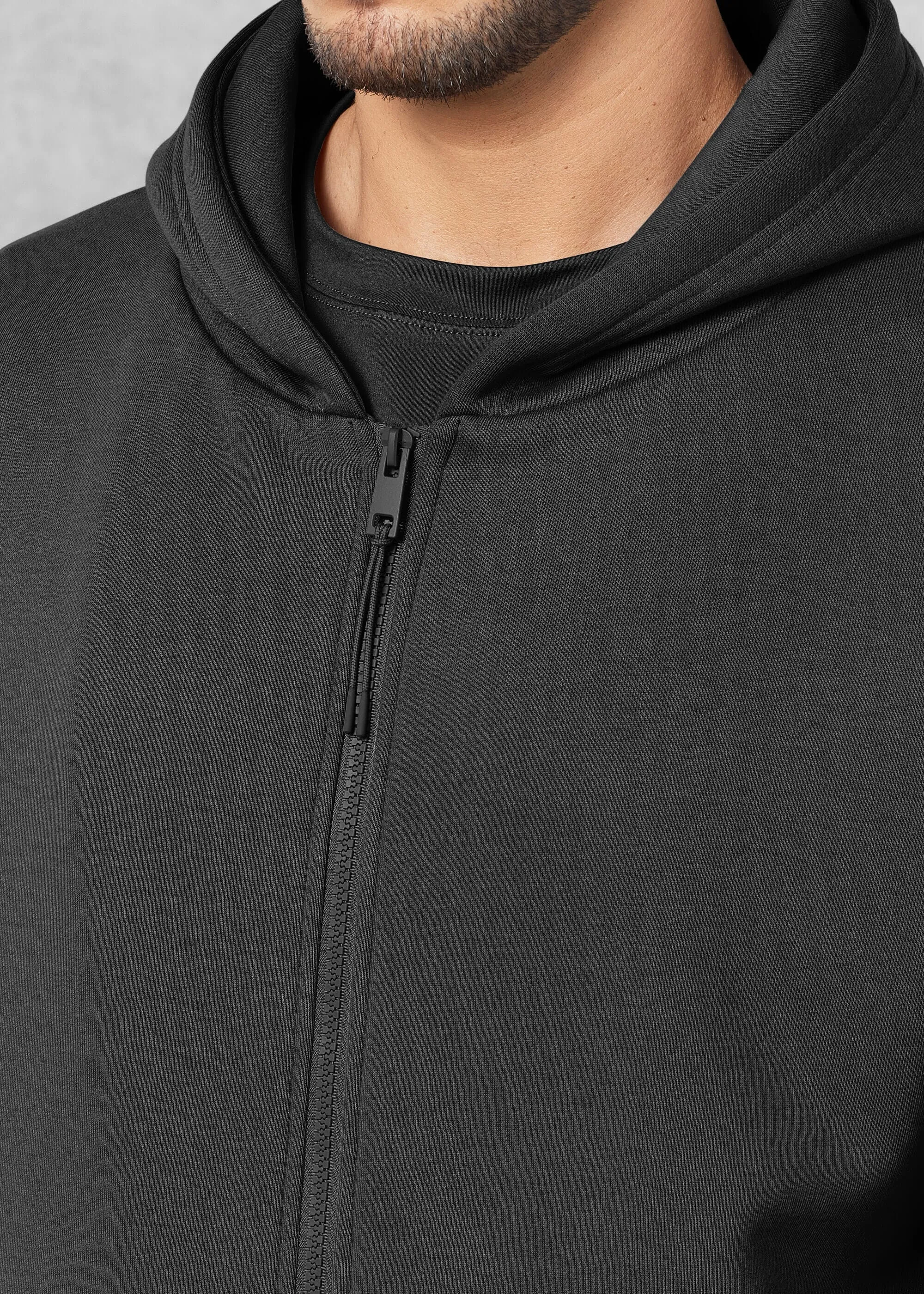 THE GIVING MOVEMENT COTTON OVERSIZED ZIP HOODIE