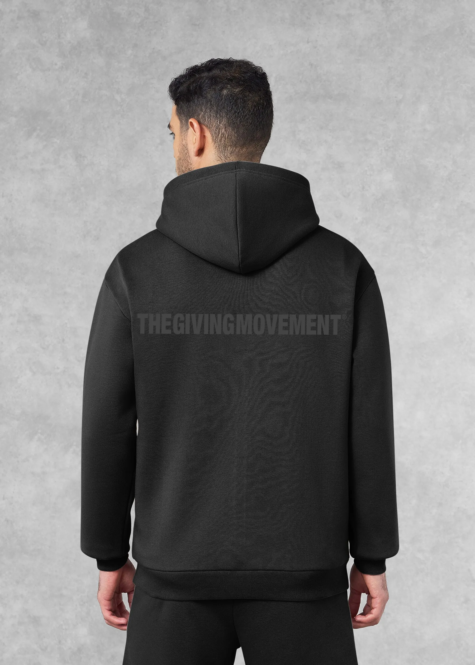 THE GIVING MOVEMENT COTTON OVERSIZED ZIP HOODIE