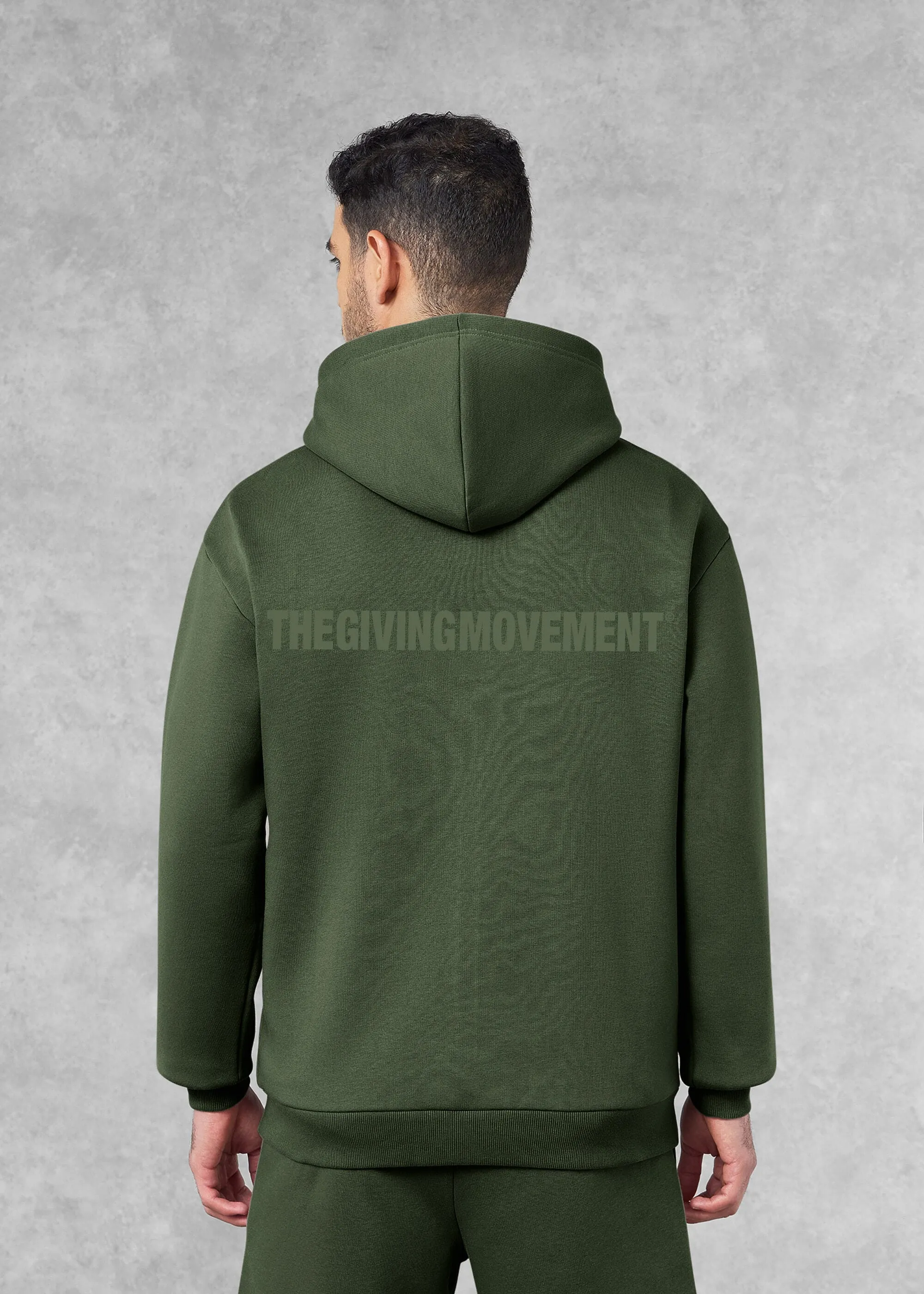THE GIVING MOVEMENT COTTON OVERSIZED ZIP HOODIE