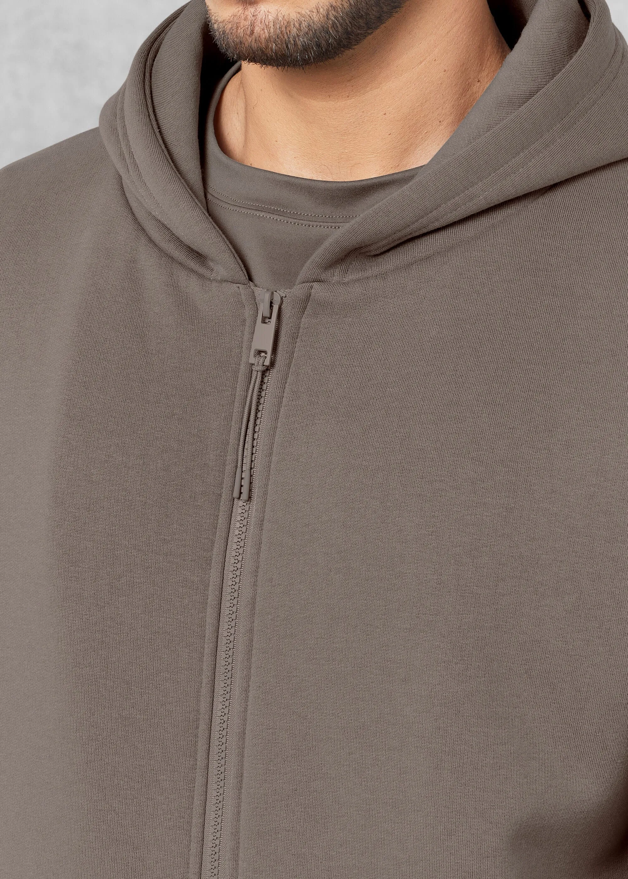 THE GIVING MOVEMENT COTTON OVERSIZED ZIP HOODIE
