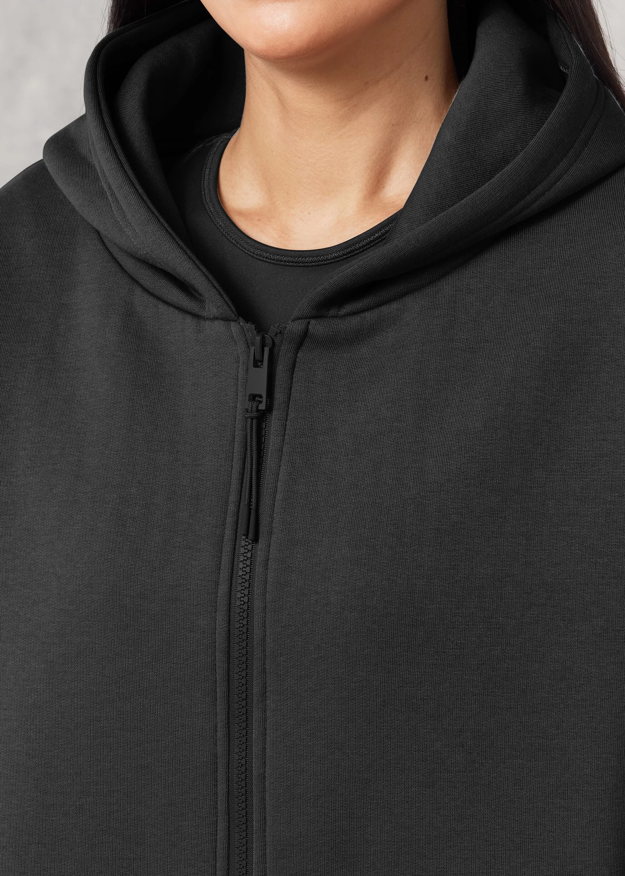 THE GIVING MOVEMENT COTTON OVERSIZED ZIP HOODIE