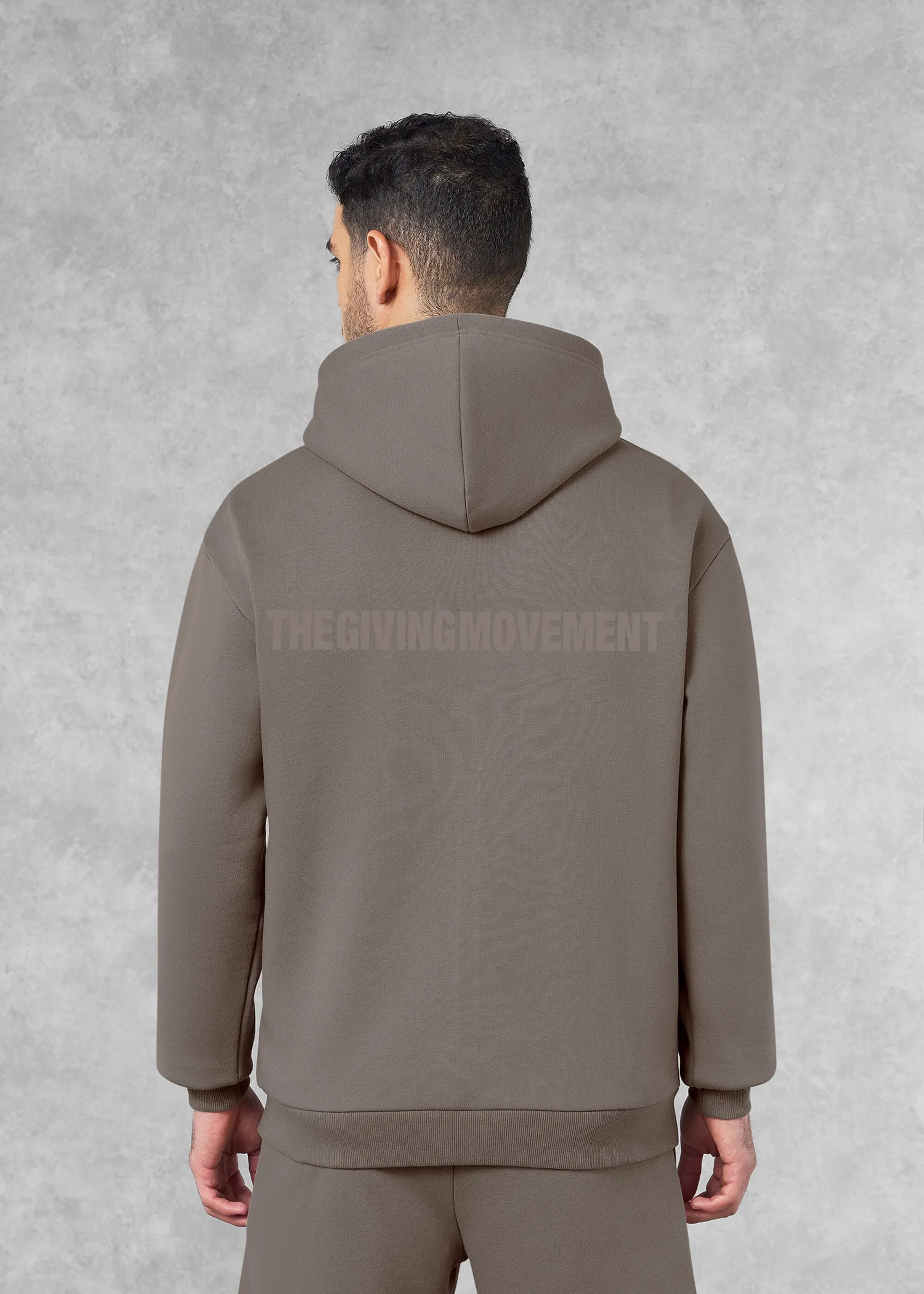 THE GIVING MOVEMENT COTTON OVERSIZED ZIP HOODIE