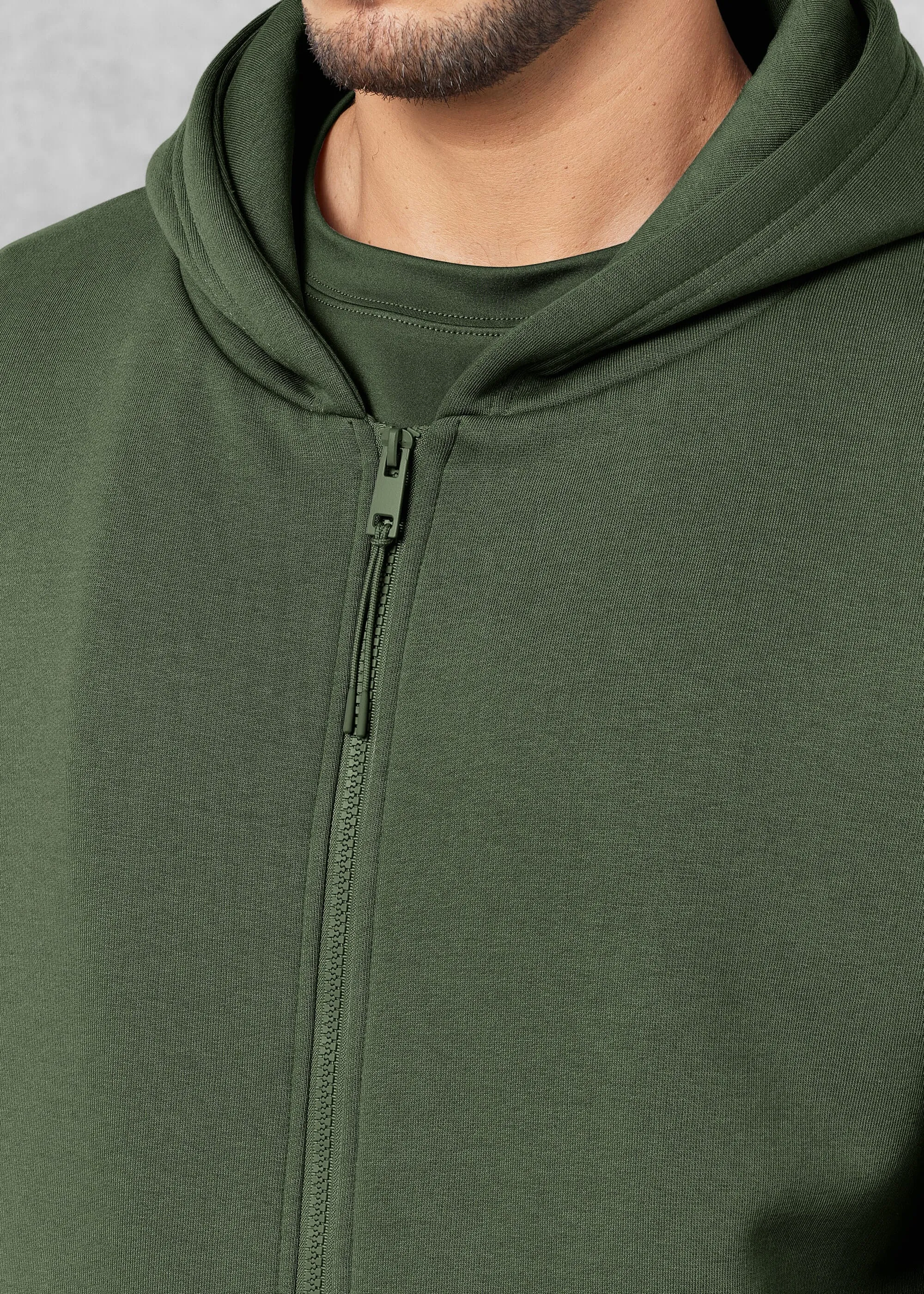 THE GIVING MOVEMENT COTTON OVERSIZED ZIP HOODIE