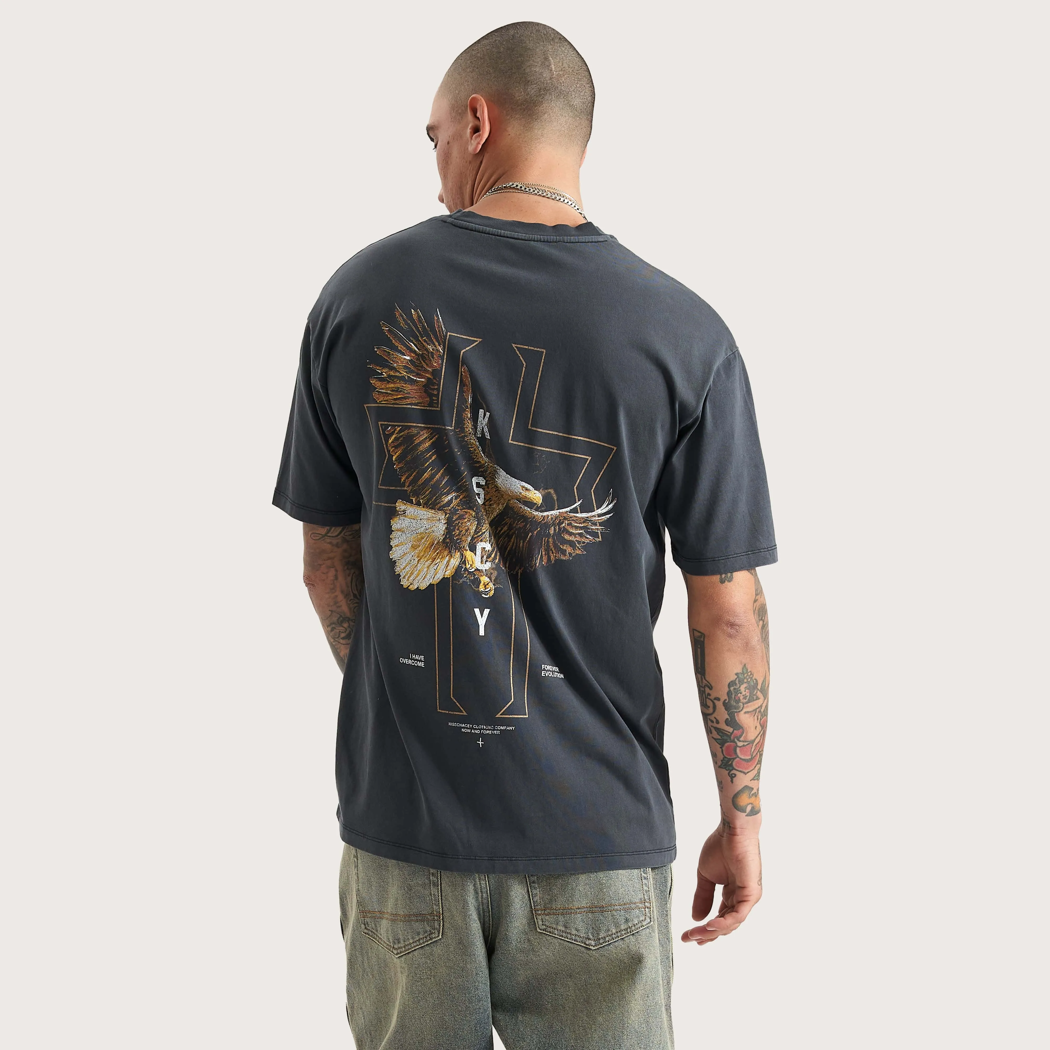 The Knight Heavy Box Fit Tee Pigment Black