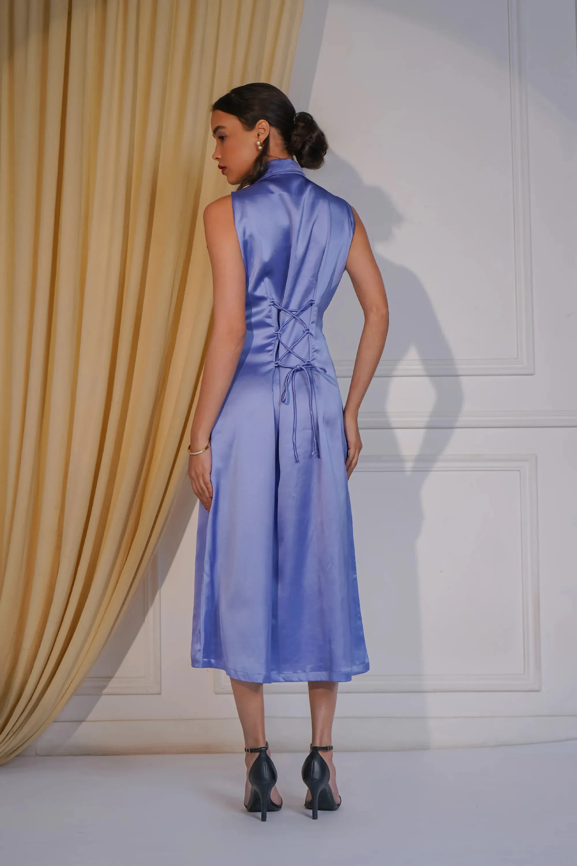 The Party Collar Shirt Dress, Lilac