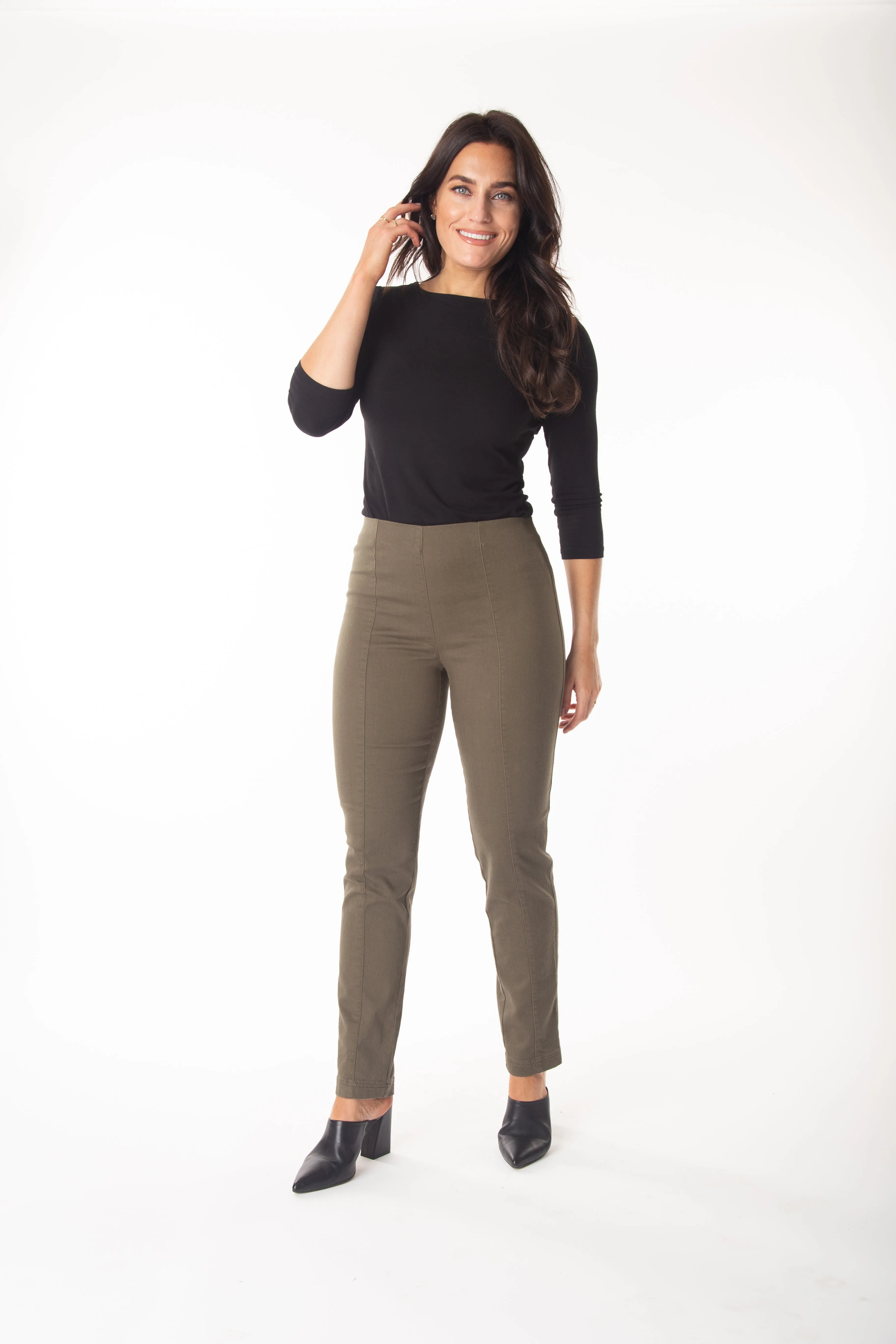 The Solid Seam Front Denim Jean Curve