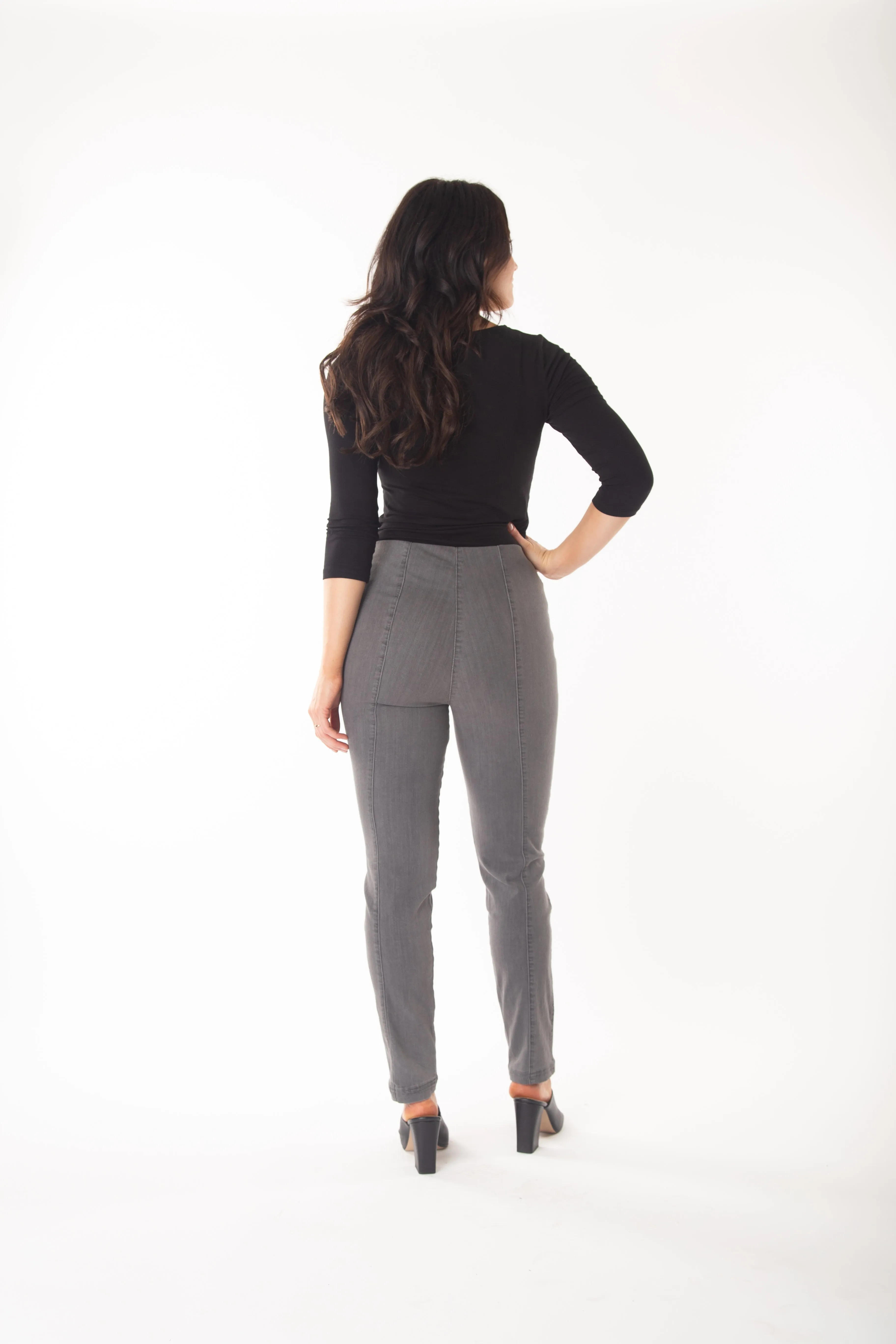 The Solid Seam Front Denim Jean Curve