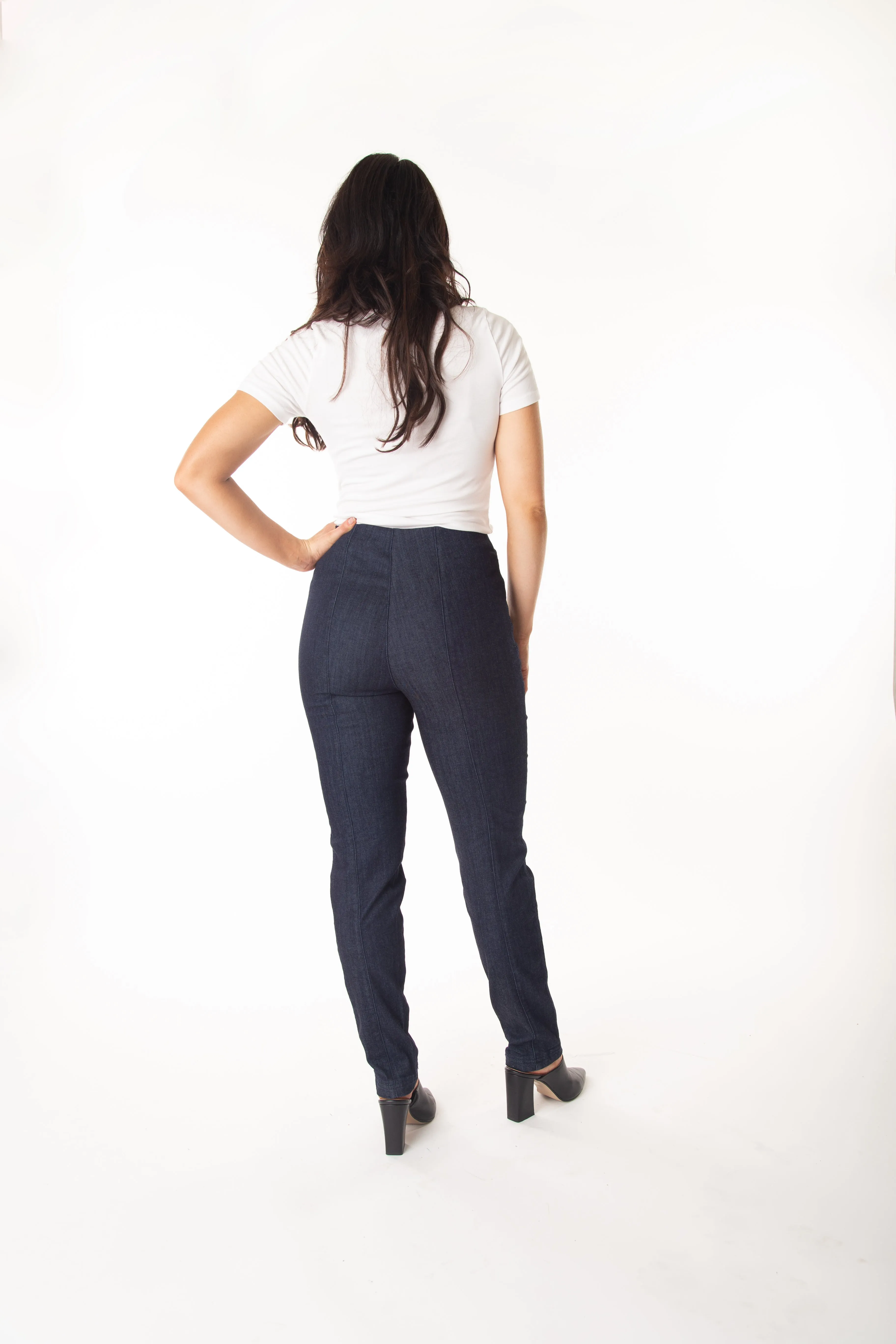 The Solid Seam Front Denim Jean Curve