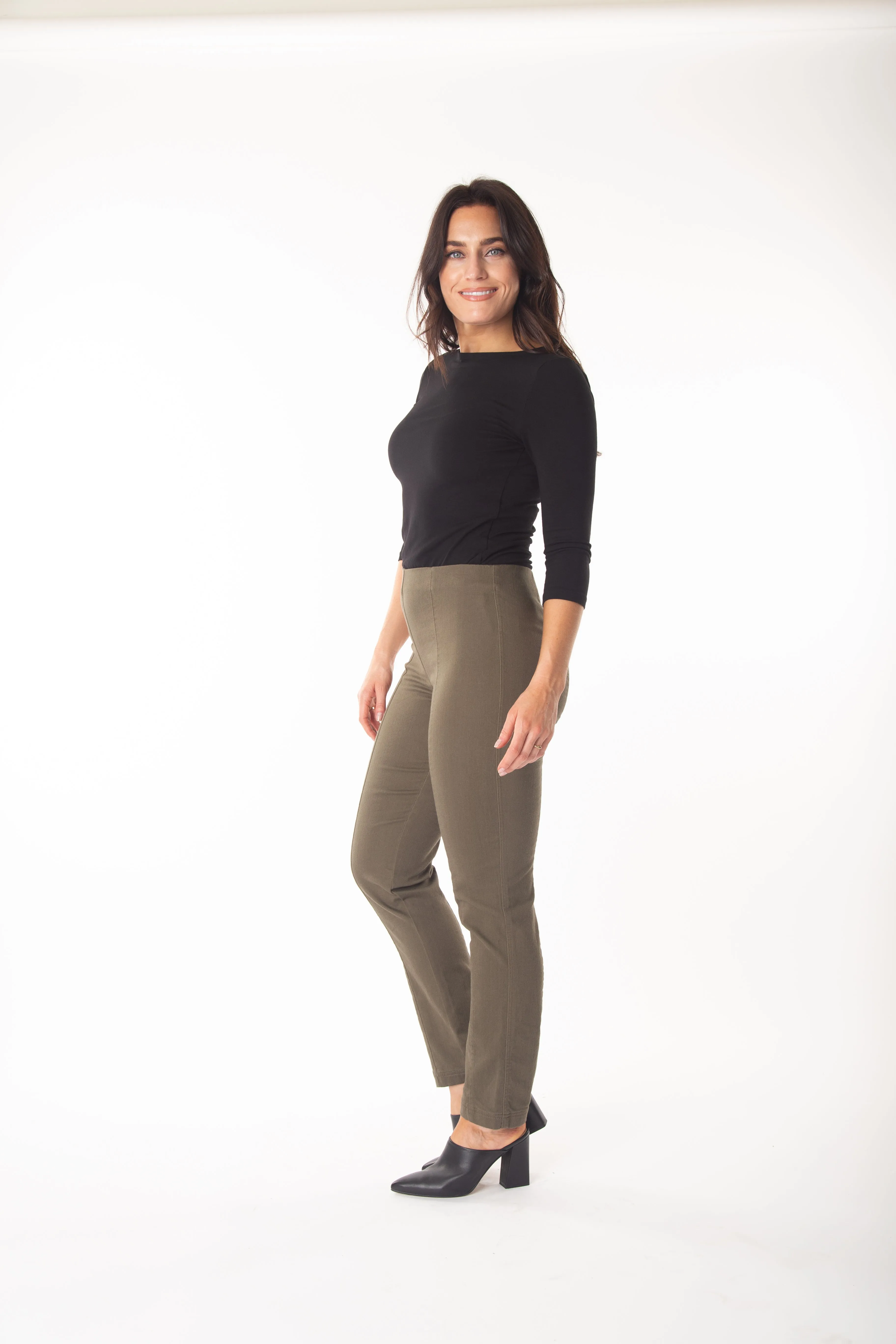 The Solid Seam Front Denim Jean Curve