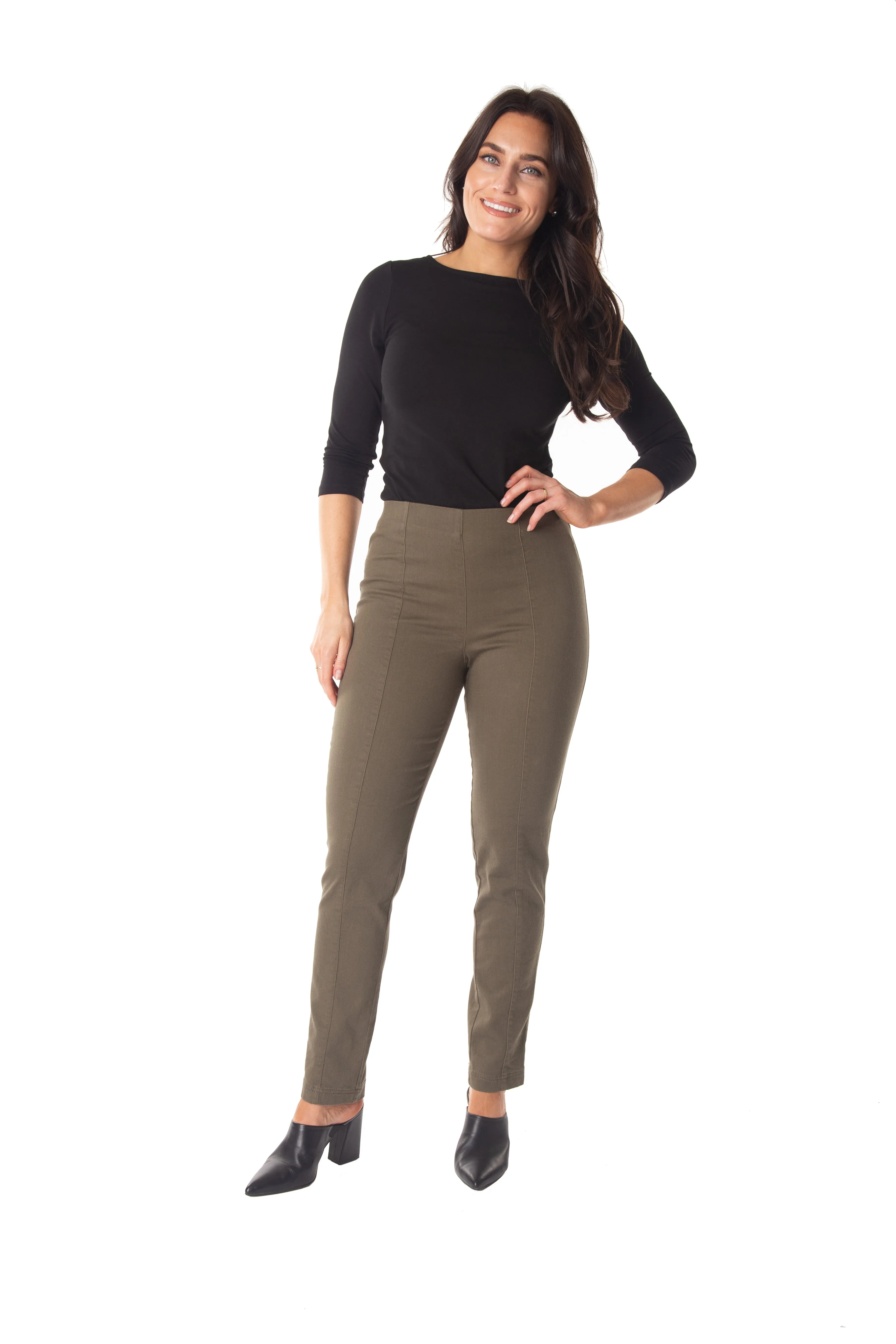 The Solid Seam Front Denim Jean Curve