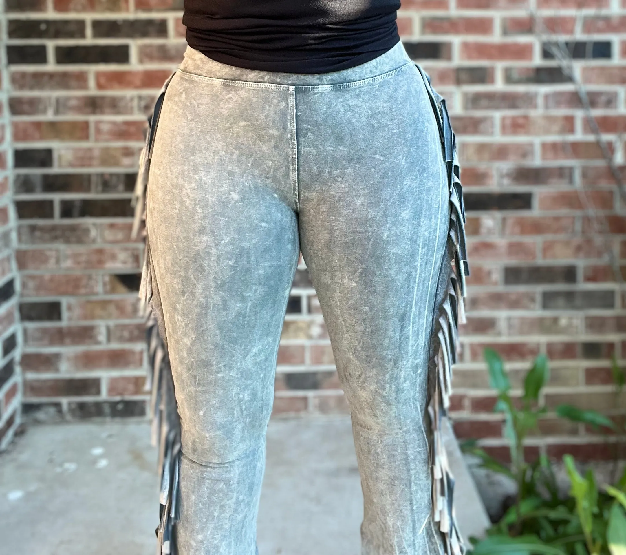 The “TASSLE WITH ME” MINERAL WASHED PANT