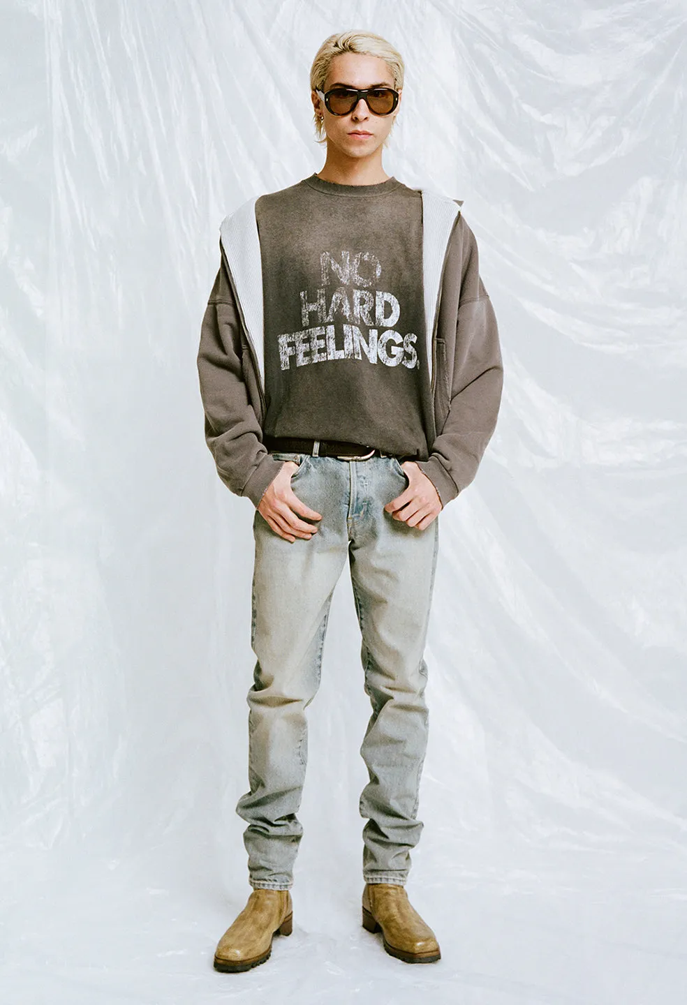 Thermal Lined Folsom Frances Full Zip / Washed Black