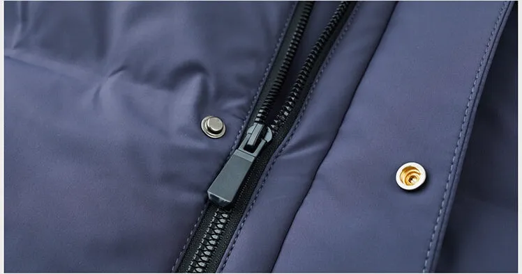 Thickened Hooded Puffer Down Jacket for Ultimate Warmth and Comfort