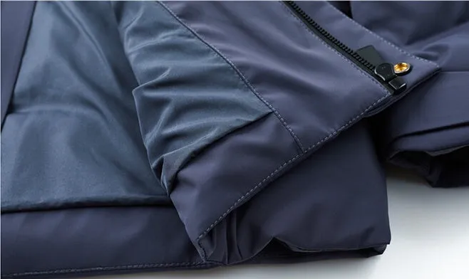 Thickened Hooded Puffer Down Jacket for Ultimate Warmth and Comfort
