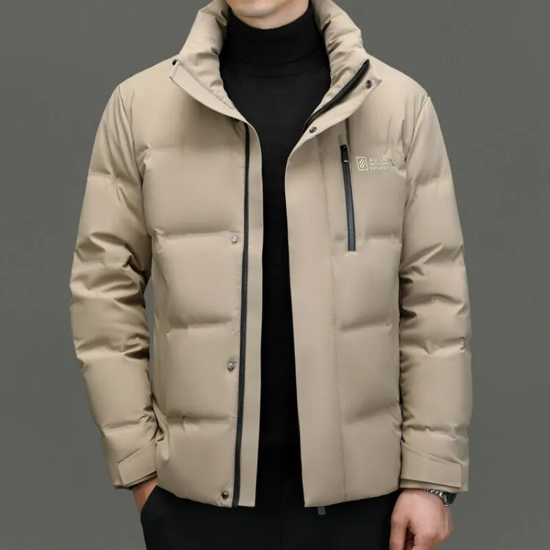 Thickened Hooded Puffer Down Jacket for Ultimate Warmth and Comfort