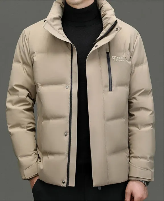 Thickened Hooded Puffer Down Jacket for Ultimate Warmth and Comfort