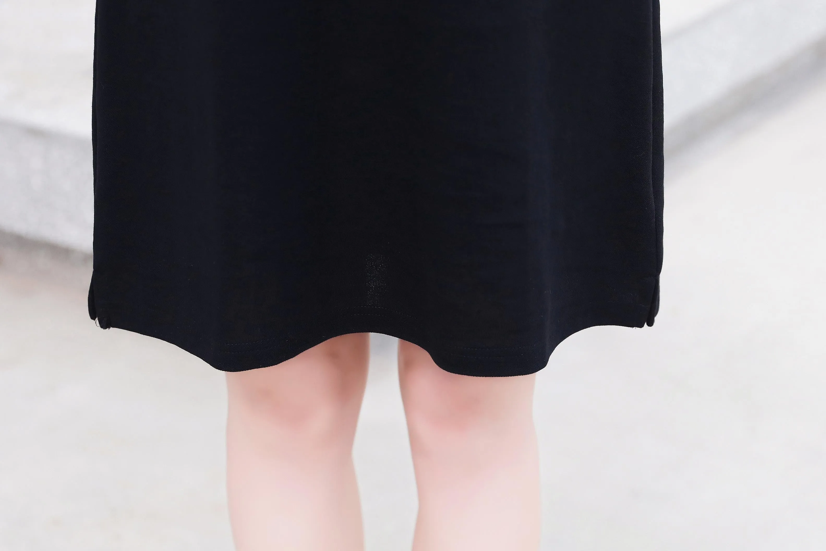 Thigh-Length Polo Style Dress for Active Women