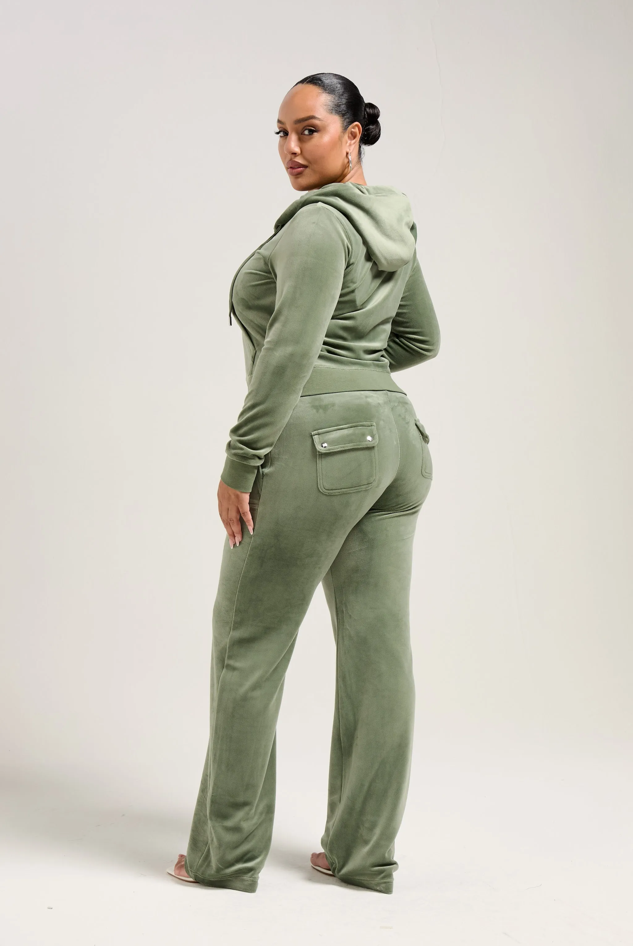 THYME CLASSIC VELOUR DEL RAY POCKETED BOTTOMS