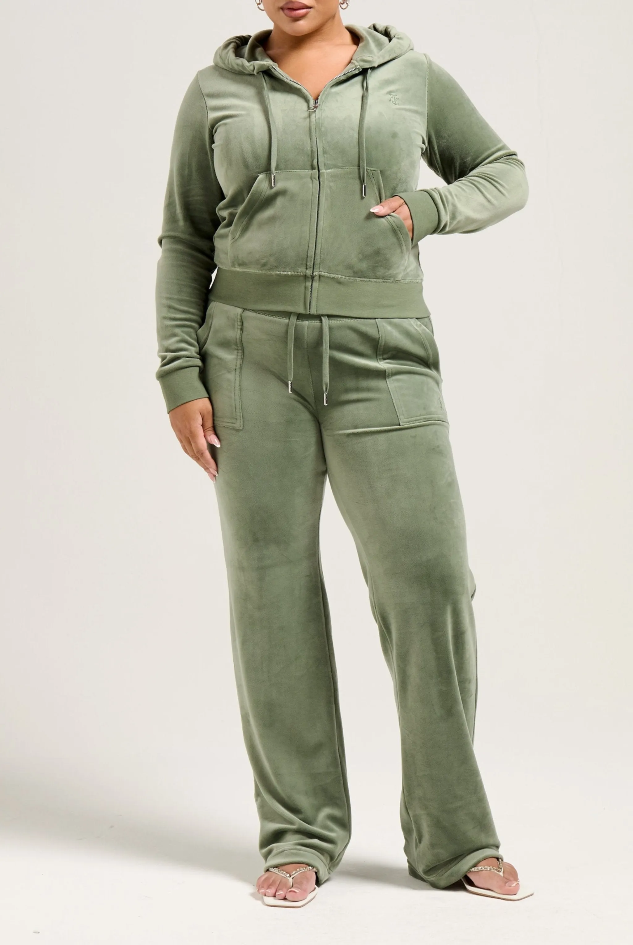 THYME CLASSIC VELOUR DEL RAY POCKETED BOTTOMS