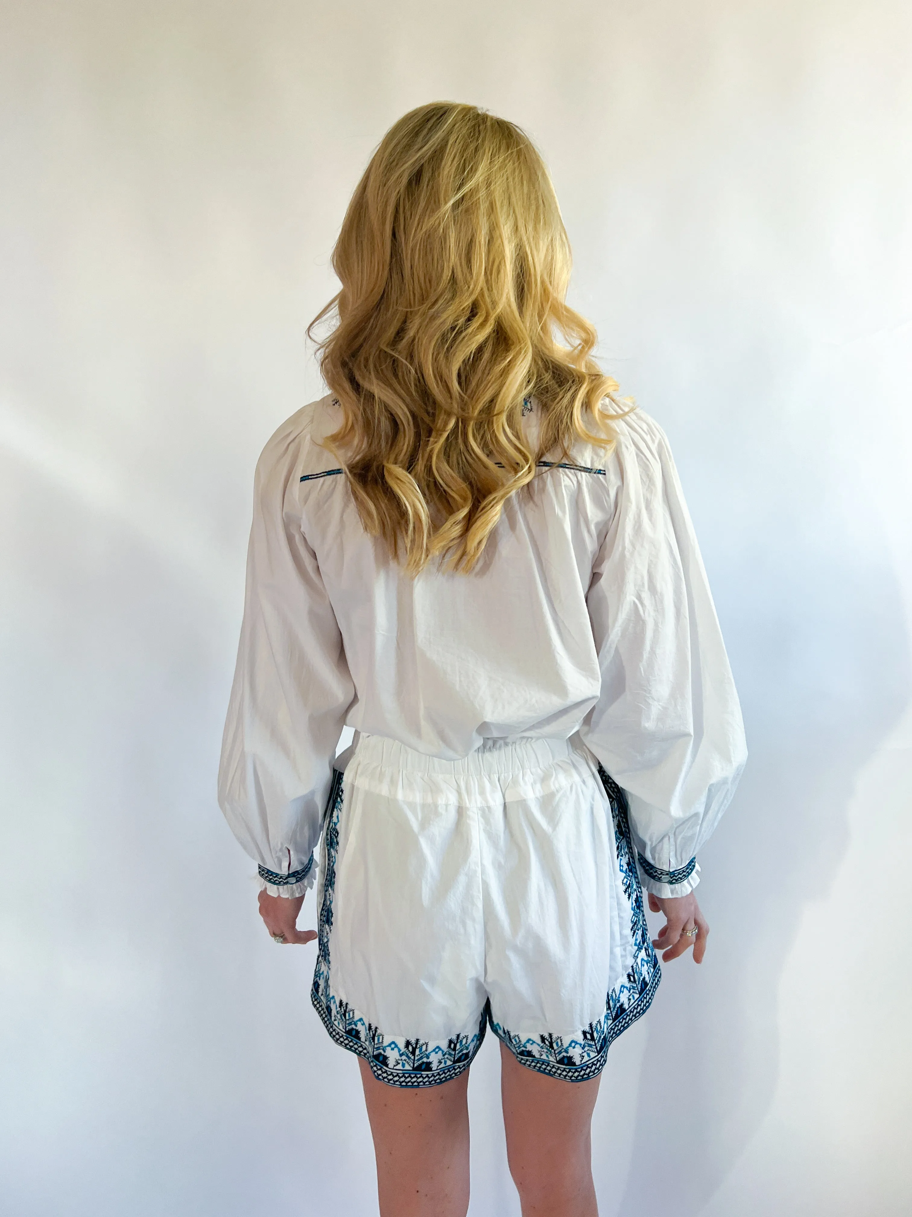 Tia Embroidered Shorts