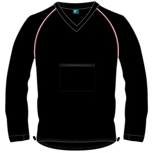 Tough Jacket - Black with Red & White Piping Detail  CLEARANCE SPECIAL