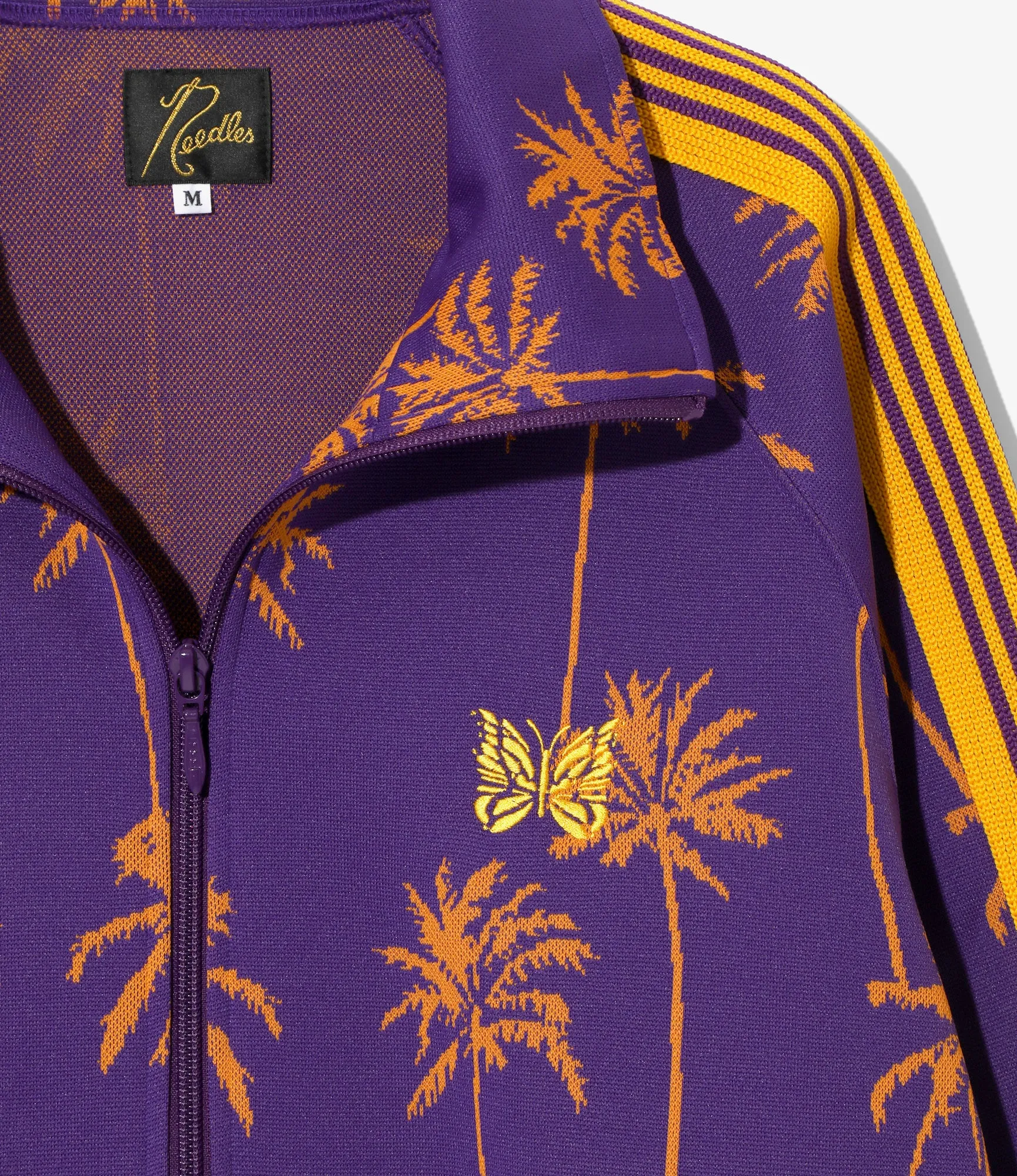 Track Jacket – Purple/Orange Palm Tree Jacquard