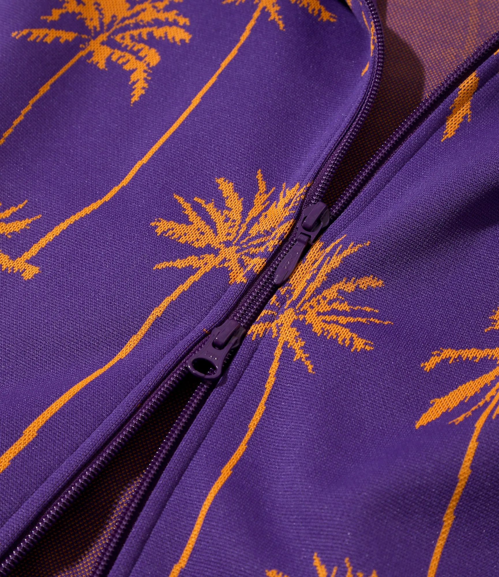 Track Jacket – Purple/Orange Palm Tree Jacquard