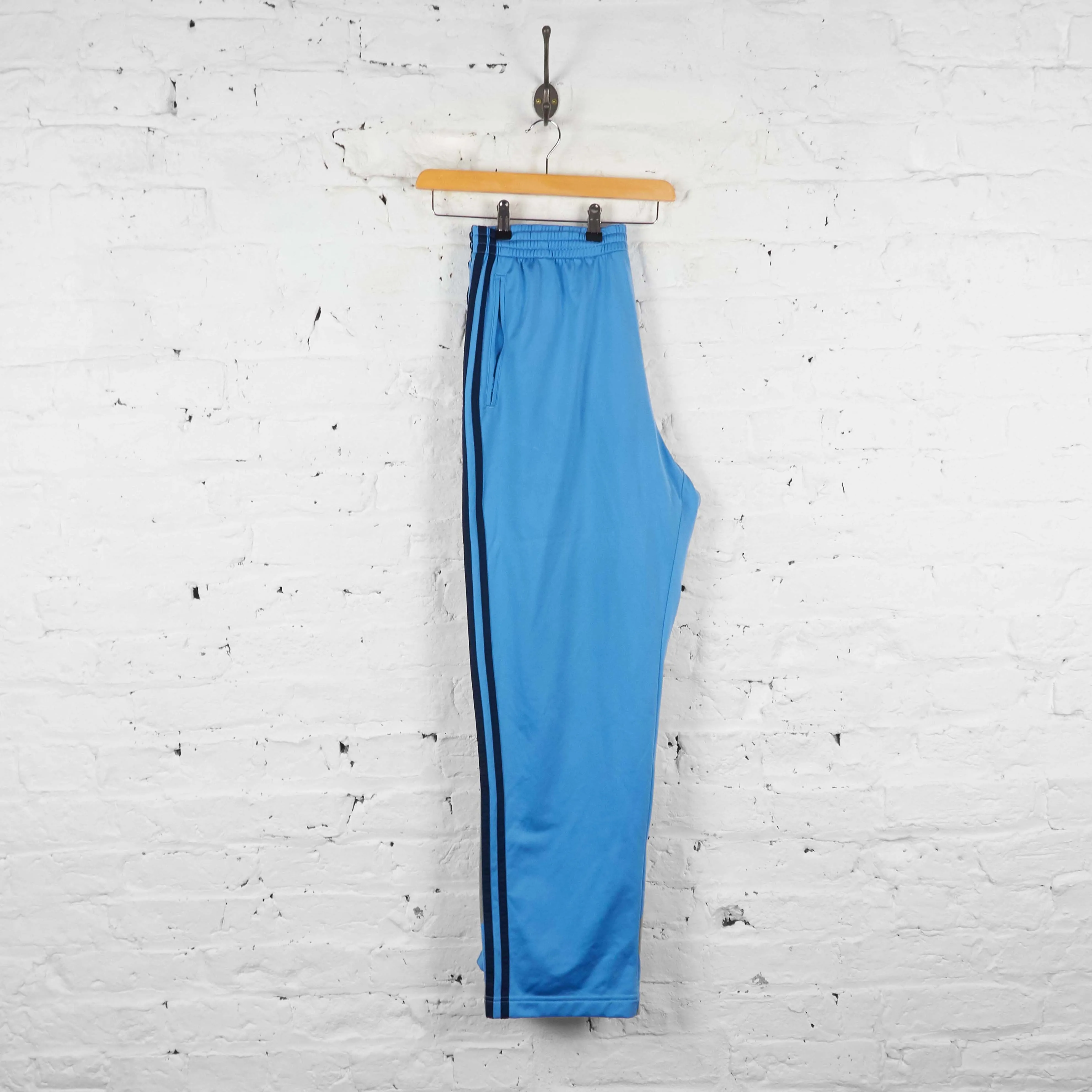 Vintage Adidas Tracksuit Bottoms - Blue - L