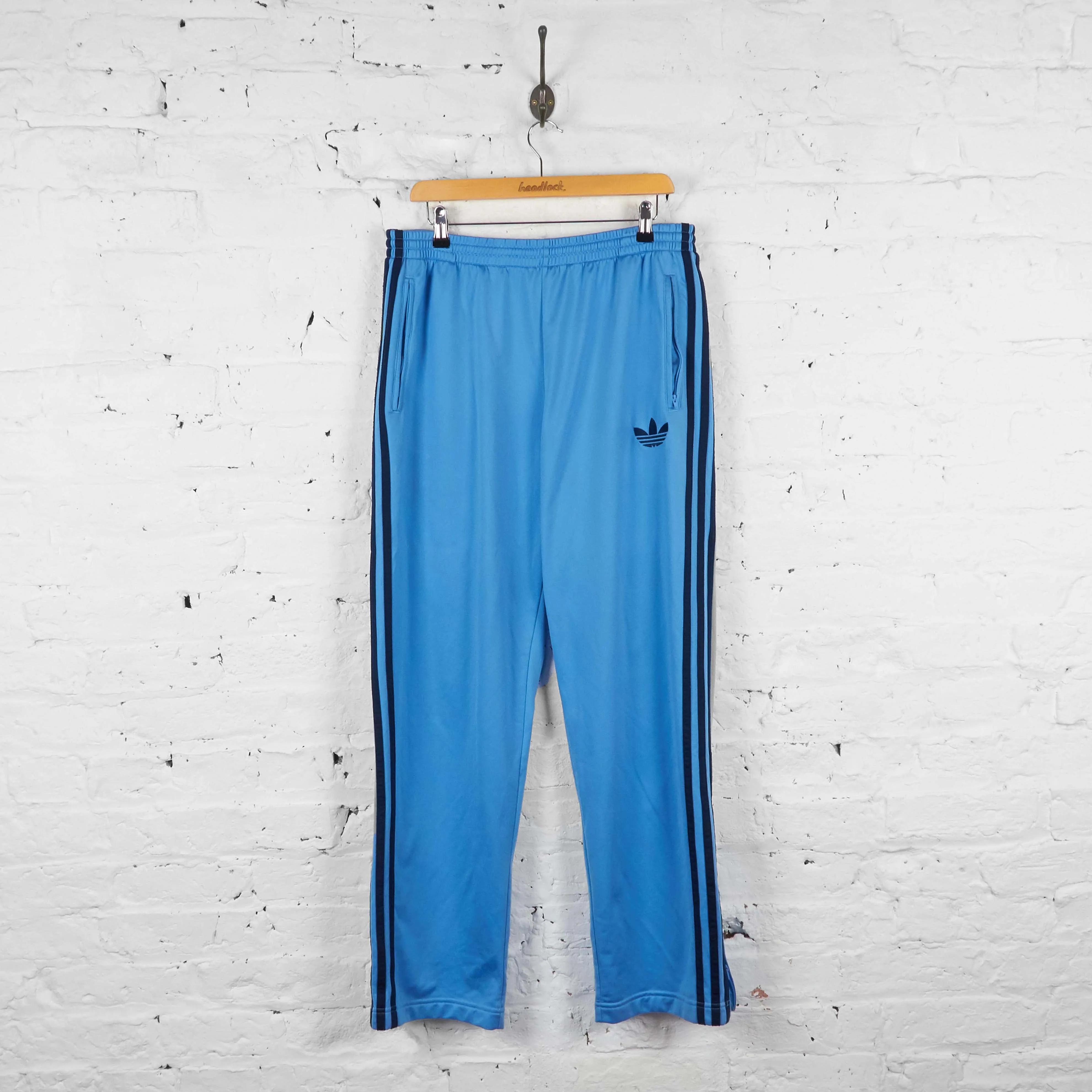 Vintage Adidas Tracksuit Bottoms - Blue - L