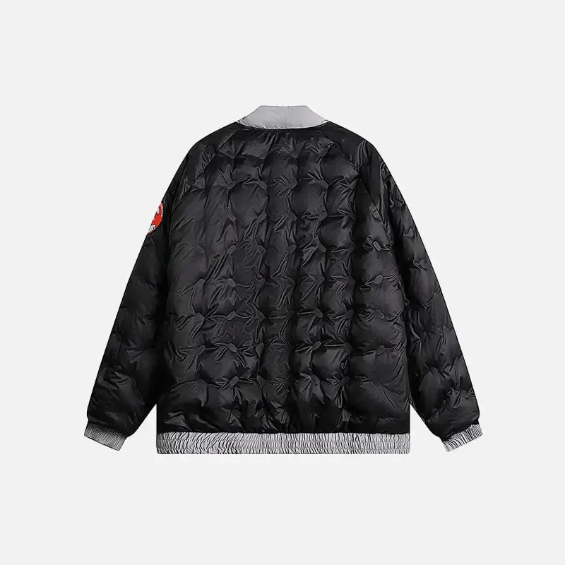 Vintage Parkas Bomber Varsity Jacket for Y2K Style and Warmth