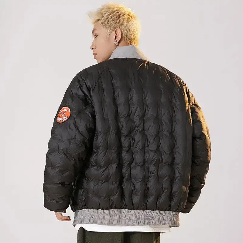 Vintage Parkas Bomber Varsity Jacket for Y2K Style and Warmth