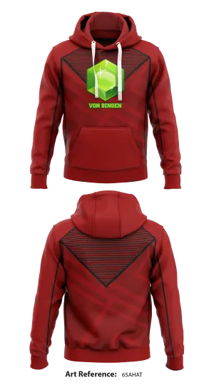 Von Bingen  Core Men's Hooded Performance Sweatshirt - 65Ahat